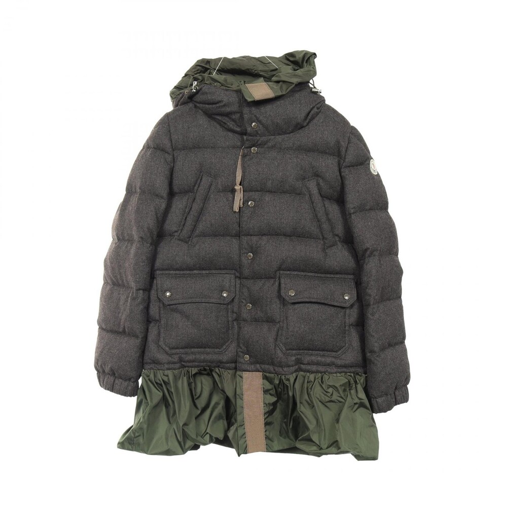Moncler Sarina Hooded Down Jacket Wool #346449M61B